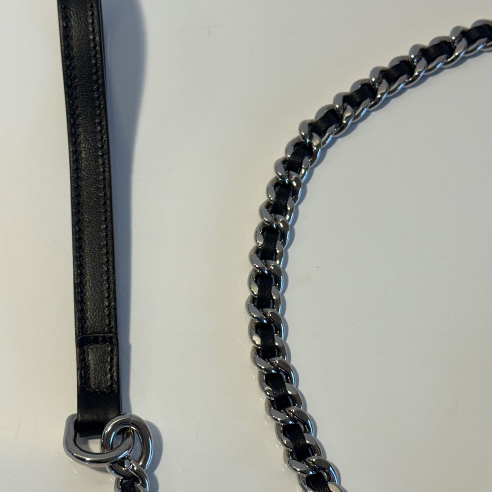 Chanel Silver and Black Dog Leash - Picture 5 of 11